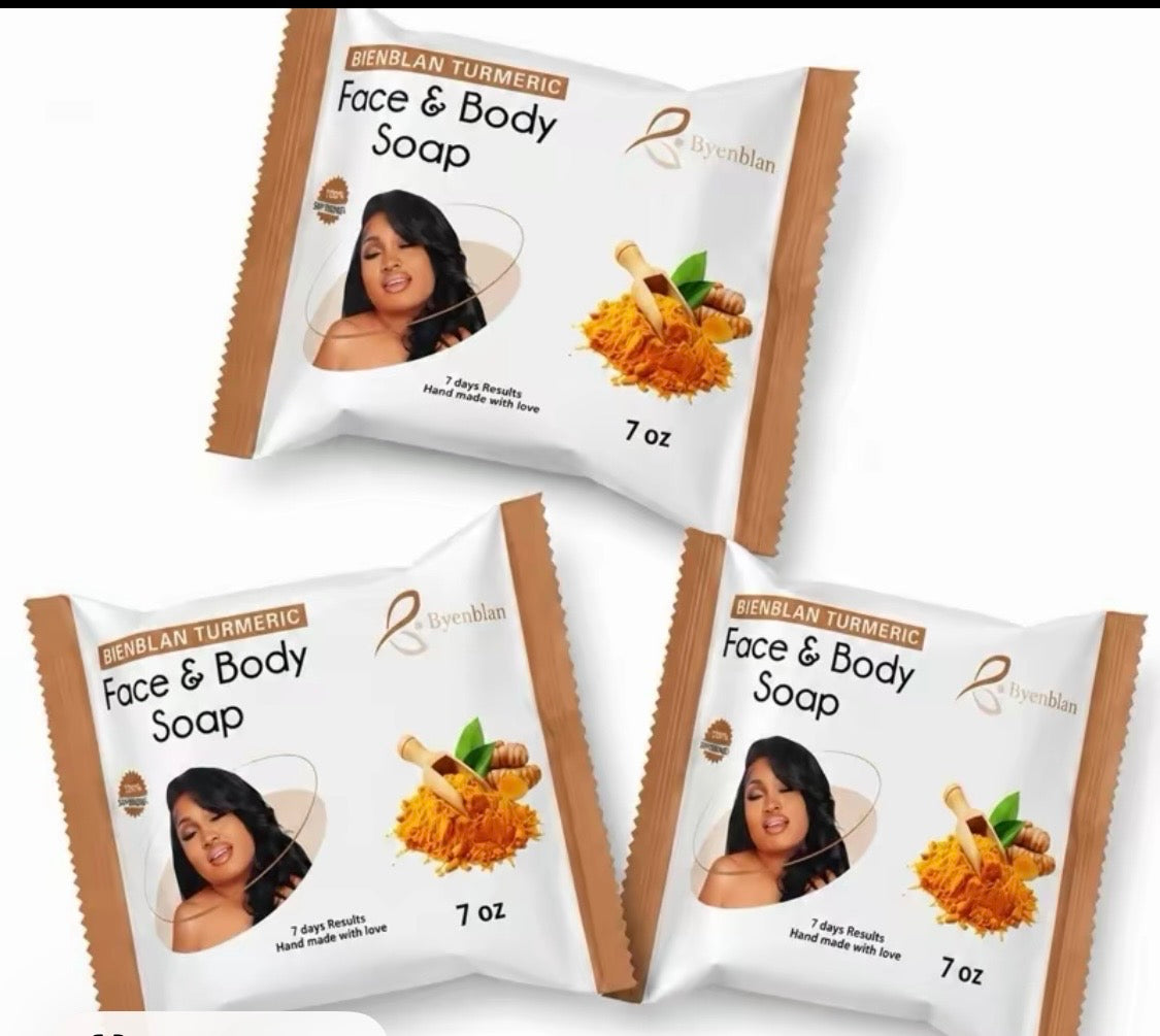 Turmeric Face & Body Soap (7 oz) 3 BARS
